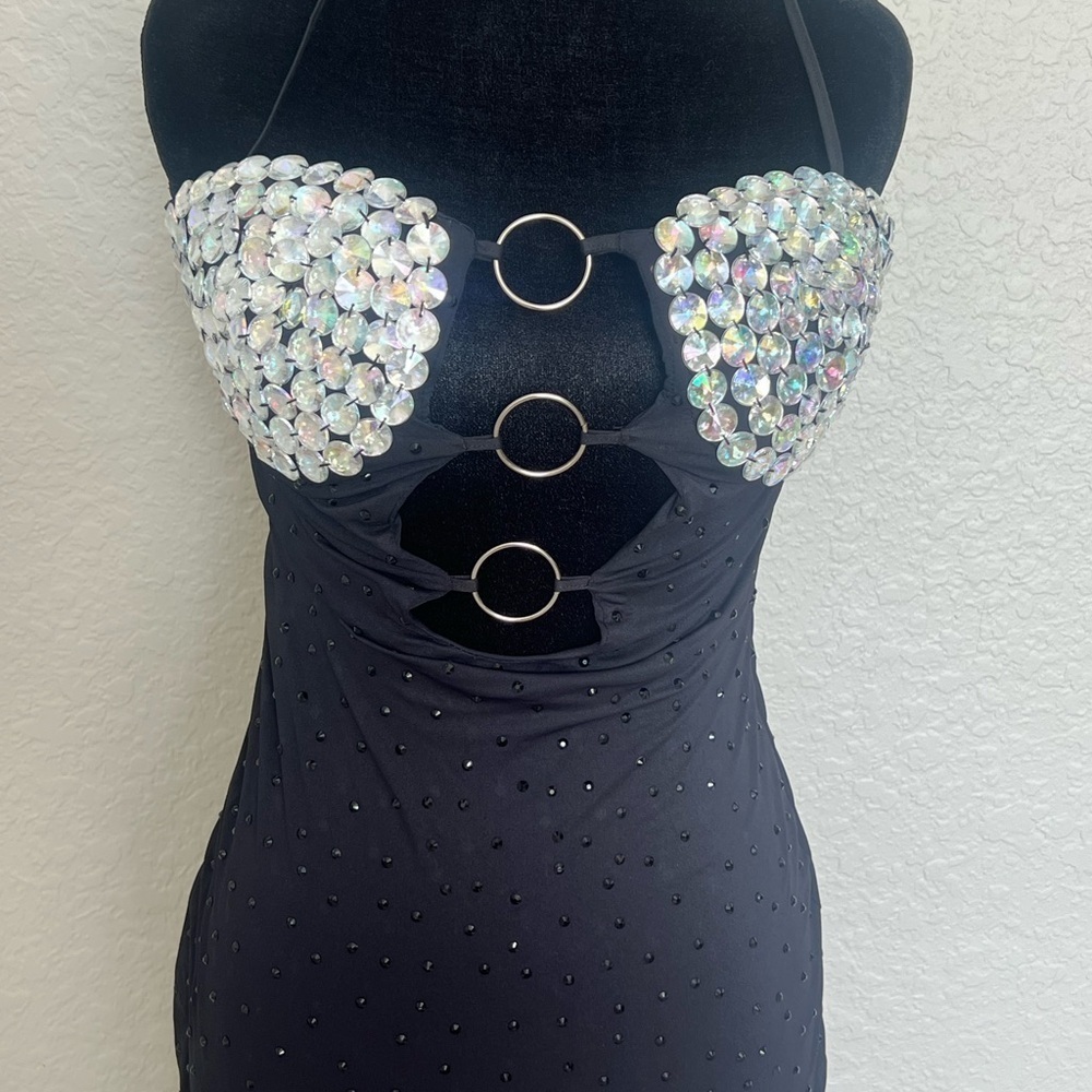SET Active Strapless Black Dress with Silver Details caja 4 - Picture 2 of 5